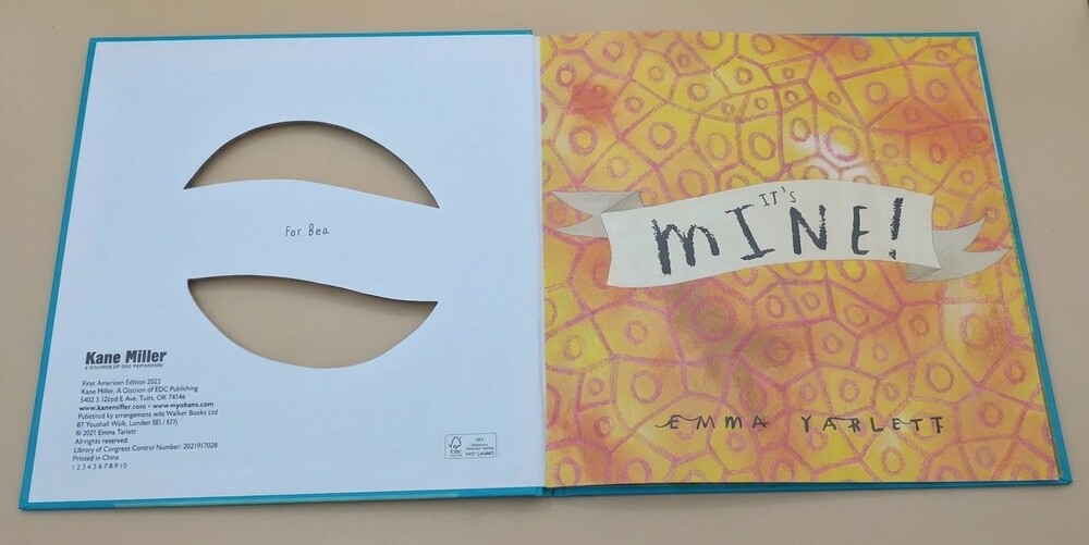 2022 Kane Miller It's Mine! Emma Yarlett Hardcover Picture Book 32